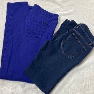2 Pair Jeans No Boundaries Size 7 & Kenneth Cole New Your Size 28